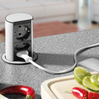 How are pull-out sockets for a countertop arranged and how to install them yourself