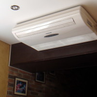 Installation of a ceiling split system: instructions for installing the air conditioner on the ceiling and its setting