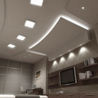 Bulbs for suspended ceilings: rules for the selection and connection + layout of lamps on the ceiling