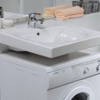 Sink above the washing machine: design features + mounting nuances