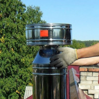 Deflector de chimenea de caldera de gas: requisitos de instalación y reglas de instalación