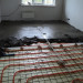 Will wooden logs withstand the load when pouring concrete underfloor heating?