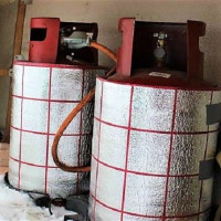 How to insulate a gas cylinder on the street in winter: the best ways to warm