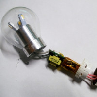 LED lamp layout: simple driver device