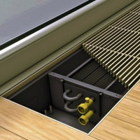Water floor heating convectors: types, features of installation and arrangement