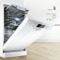 Bosch atsevišķi stāvošas trauku mazgājamās mašīnas 45 cm: labākie modeļi + ražotāja atsauksmes