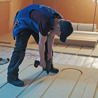 Heated floor under linoleum on a wooden floor: step-by-step installation instruction