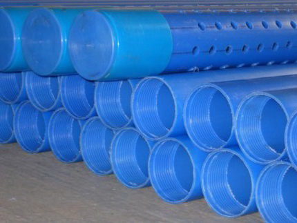 Plastic pipe downhole filter