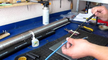 Montáž kabelu ponorného čerpadla