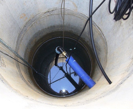 Water piping from a well