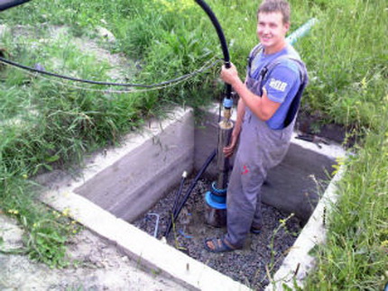 Water supply from a well