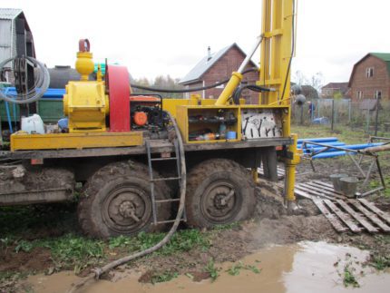 Spring well drilling
