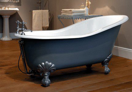 Heavyweight cast iron bathtub