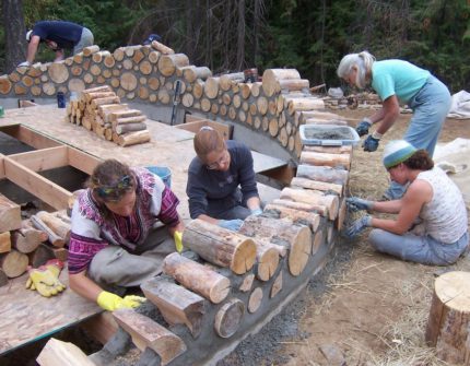 Collective construction of an eco-house