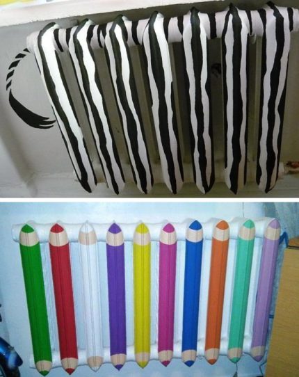 How to paint and decorate a radiator in a nursery