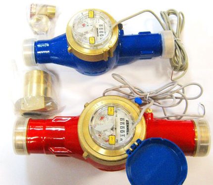 Hot and cold water meters