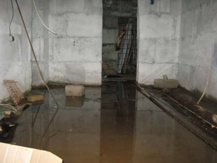 Inondation du sous-sol