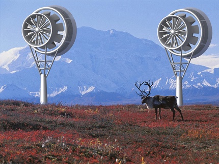 Operation of turbine wind generators in the tundra