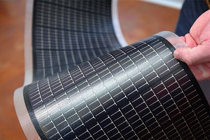 Paneles solares de silicio amorfo