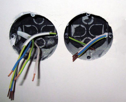 Power cable in the socket