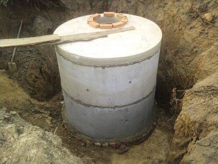 Well of concrete rings