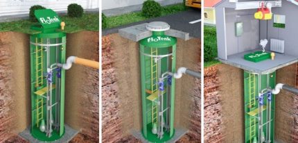 Sewer station installation