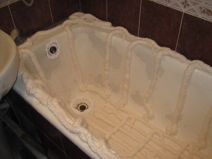 Restauration de bain en fonte