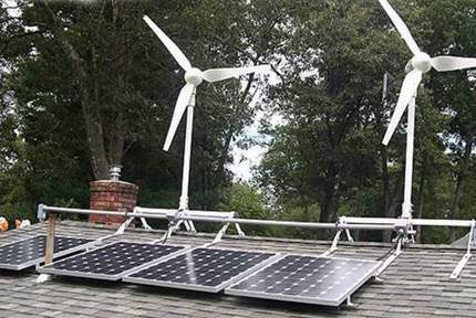 Énergie solaire et éoliennes