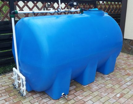 Rainwater collection tank
