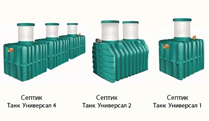 Tank vermek için septik tanklar için seçenekler