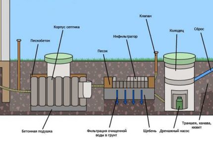 How to organize a septic tank for giving Tank