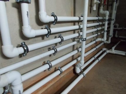 Installation of PP pipes