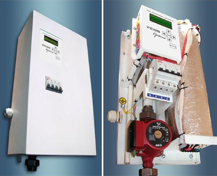 Electric boiler with integrated pump