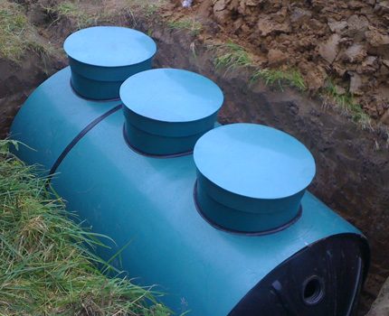 A small septic tank can be delivered to the site yourself