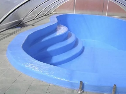 Materials for waterproofing pools