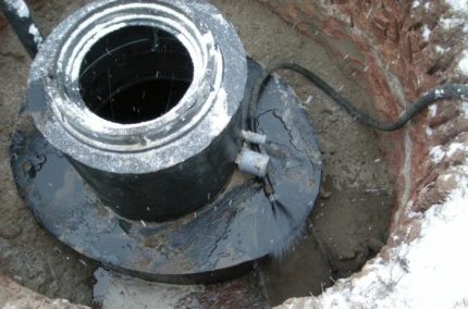 Installation of a septic tank Mole