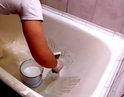 How to paint a cast iron bath