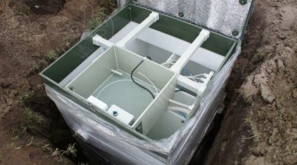 Installation of septic tank Eco-Grand