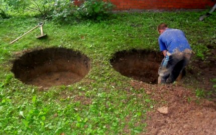 Manual way of digging a hole