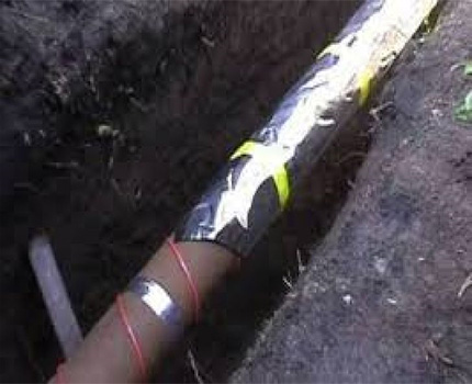 Electric cable for heating pipes