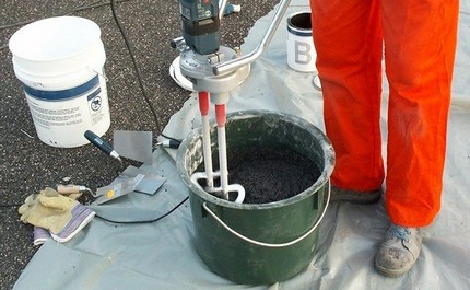 Preparation of a waterproof solution