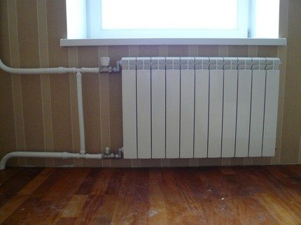 Multi-section heating radiator