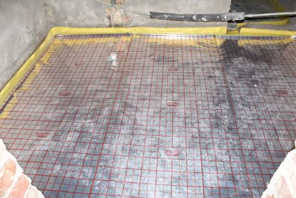 Errors during installation of water floor heating
