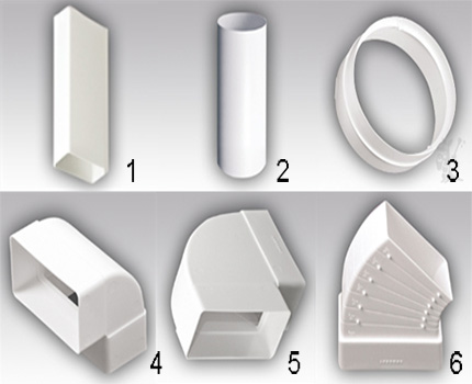 Shaped elements from plastic set 1