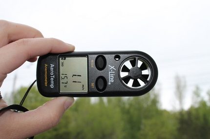 Typical anemometer