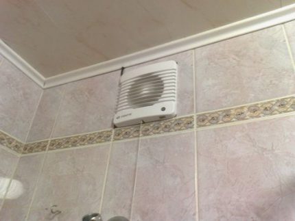 Fürdőszoba ventilátor