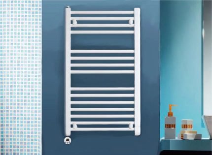 Heated towel rail with timer