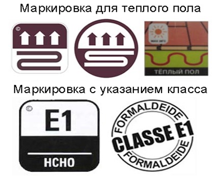 Laminate labeling examples