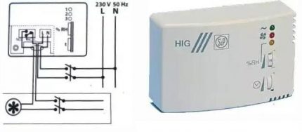 Schema de conectare a hidrostatului