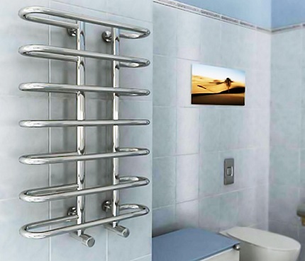 Stainless steel towel rail